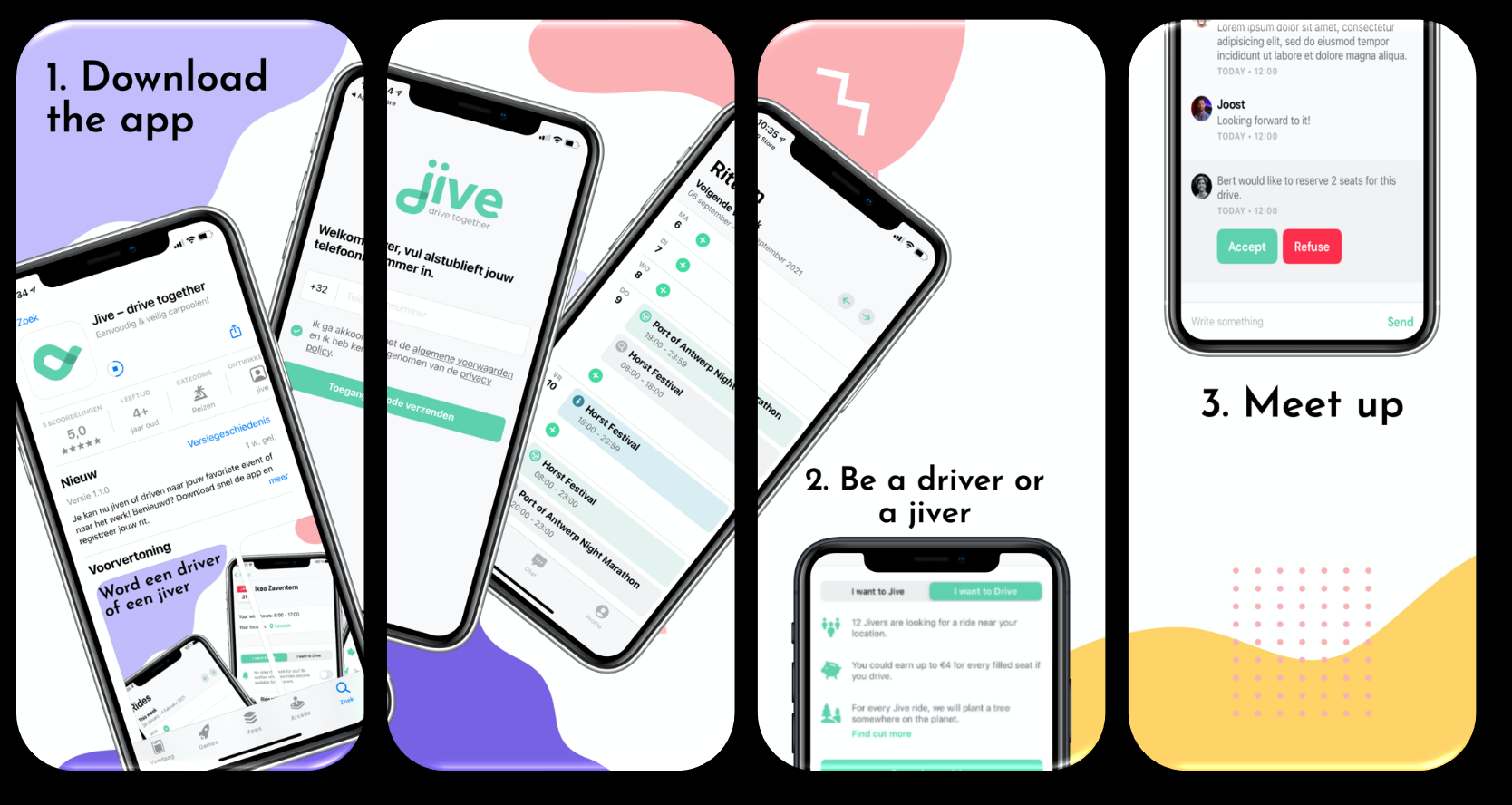 jive or drive in 3 steps